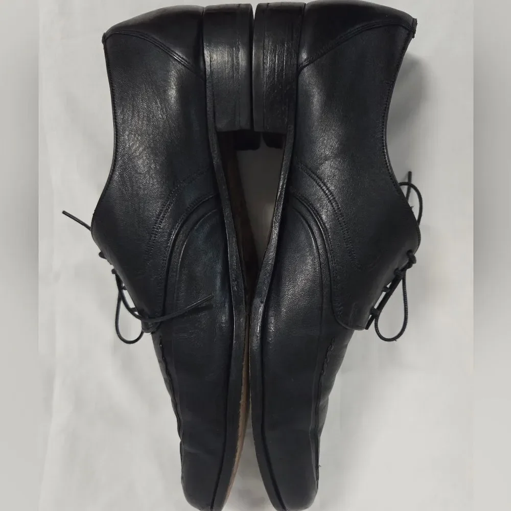 Vintage Bally Men's Black Leather Lace Up Dress Shoes 10.5